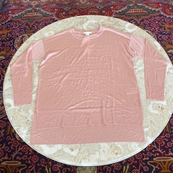 NWT H&M Soft Pink Oversized Light Knit Sweater - Picture 8 of 13